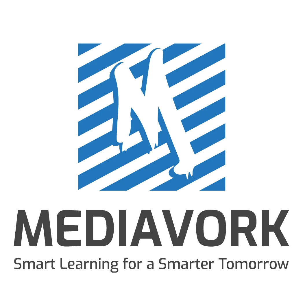 Mediavork - stacked logo with tagline
