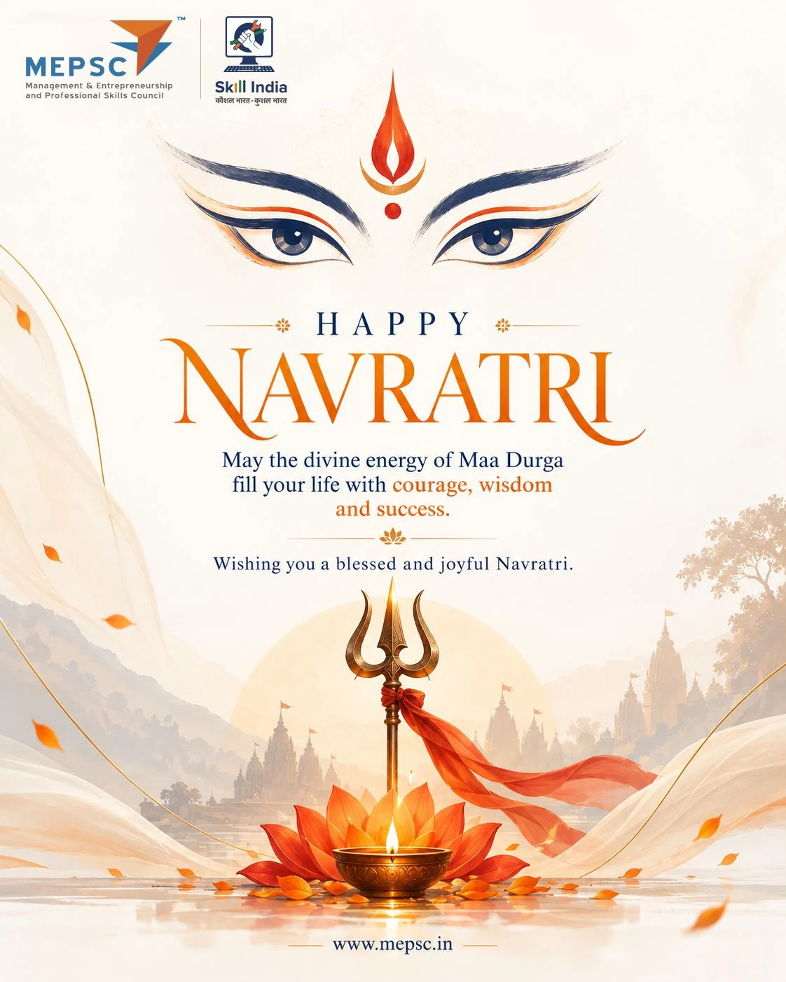 MEPSC social media design - navratri greeting