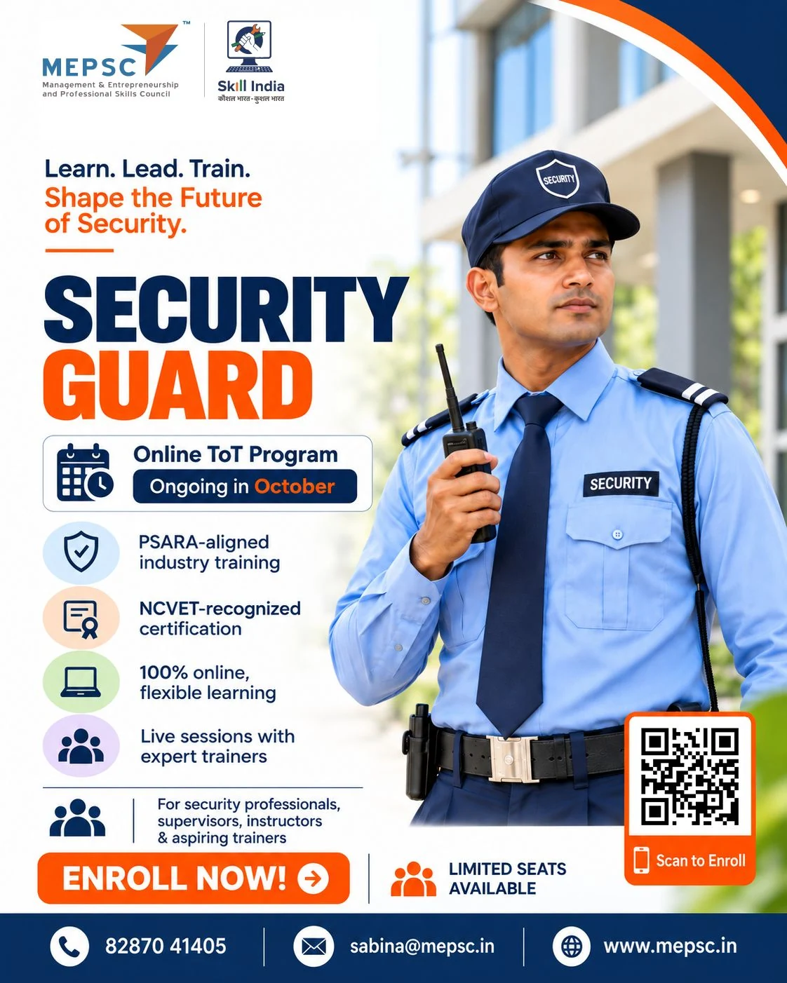 MEPSC social media design - security guard training