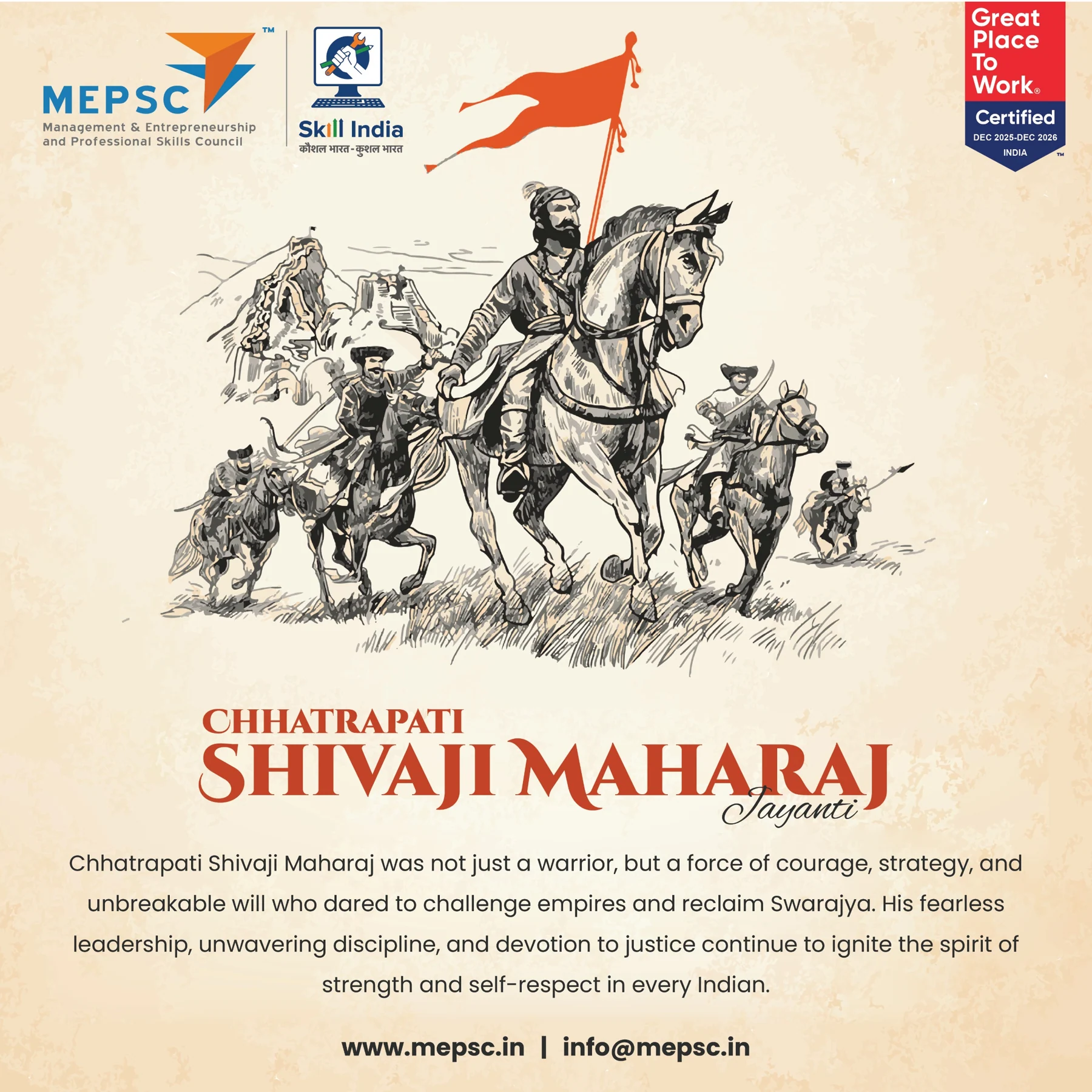 MEPSC - Chhatrapati Shivaji Maharaj Jayanti