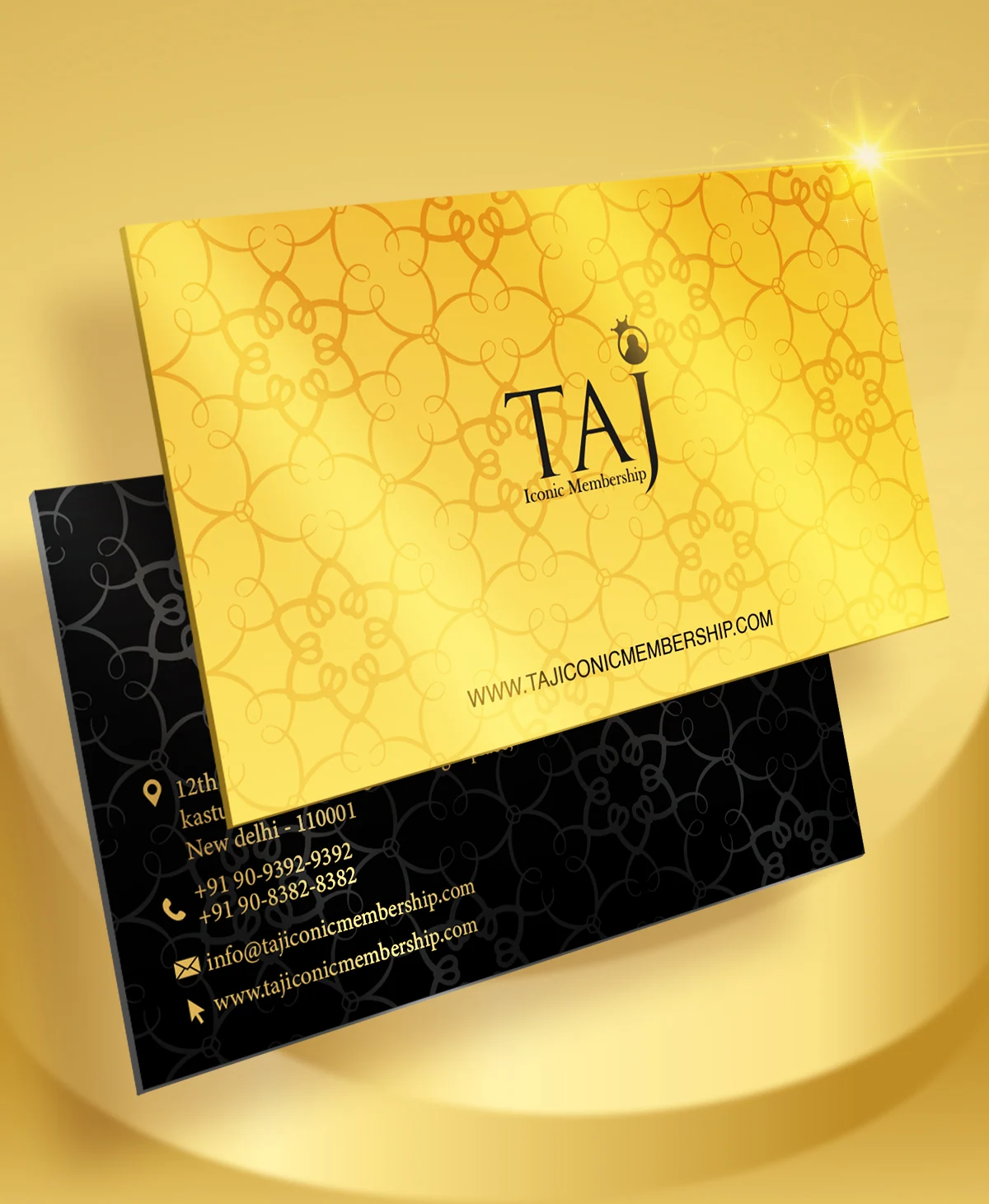 Taj Iconic Membership - Membership card design