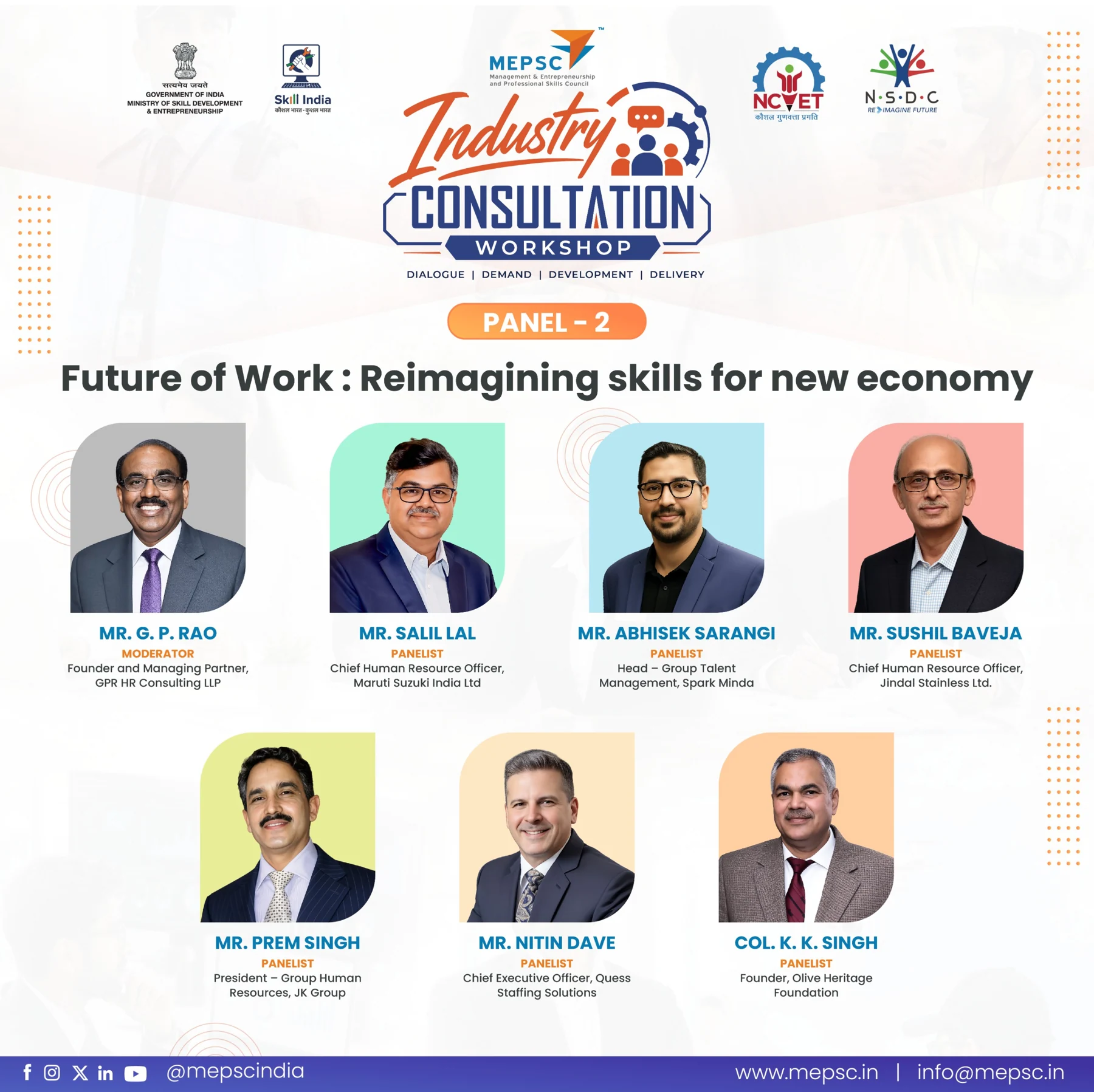 Industry Consultation Workshop - Future of work panel